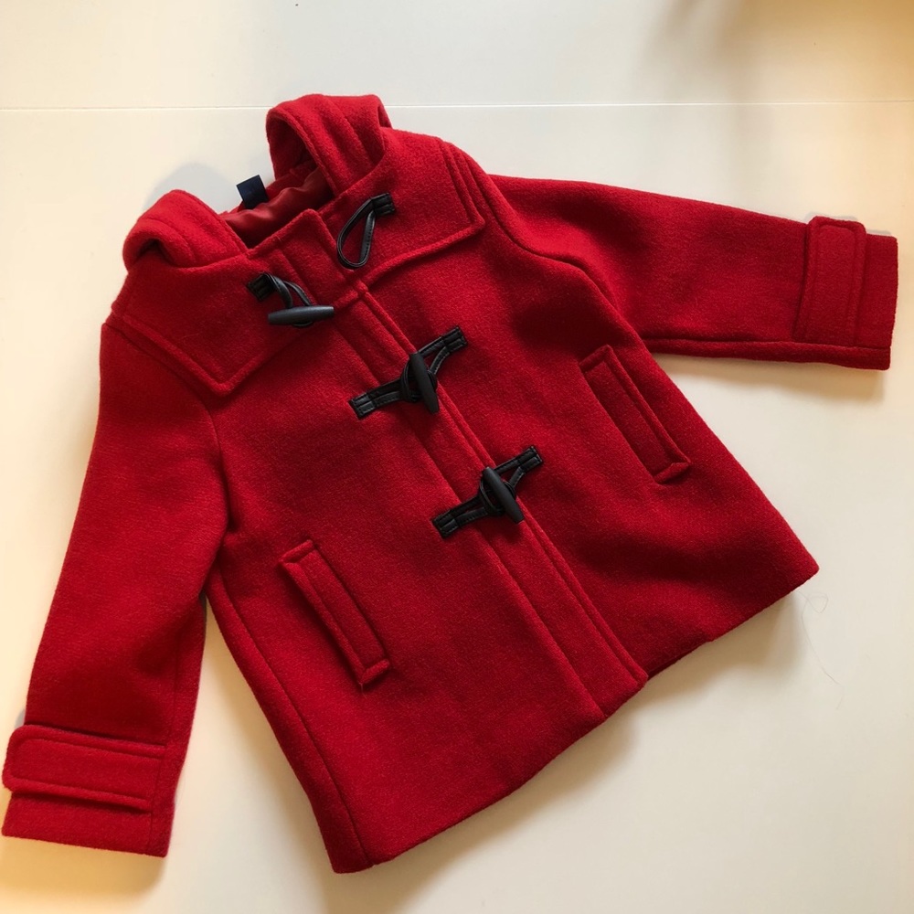 Toddler girl’s pea coat.